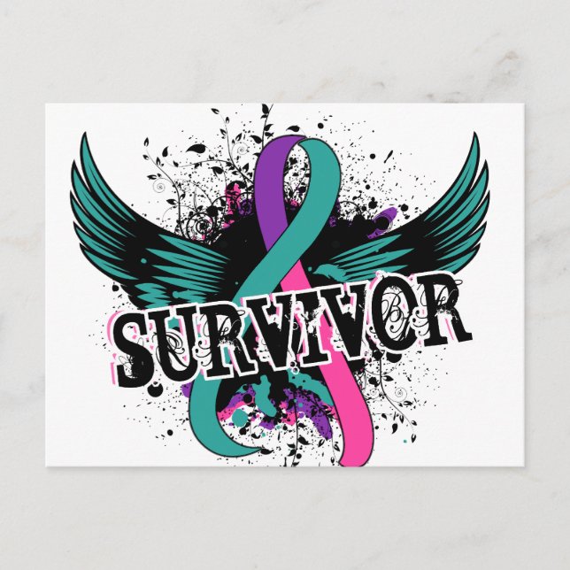 Thyroid Cancer Survivor 16 Vykort (Framsida)