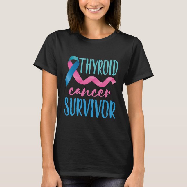 Thyroid Cancer Survivor T Shirt (Framsida)