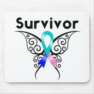 Thyroid Cancer Survivor Tribal Butterfly Musmatta