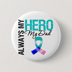 Thyroidcancer ALLTID MIN HJÄLTE MIN PAPPA Knapp