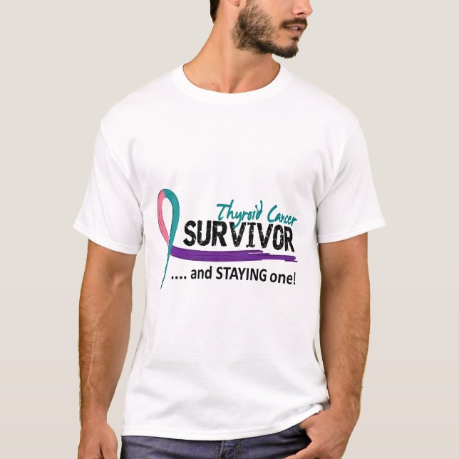 Thyroidcancer för överlevande 8 t-shirt (Framsida)