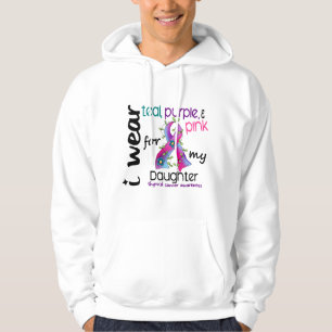 Thyroidcancer ha på sig jag bandet för min dotte hoodie