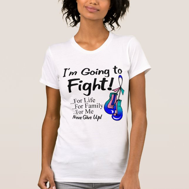 Thyroidcancer mig förmiddag som går att slåss tee shirt (Framsida)