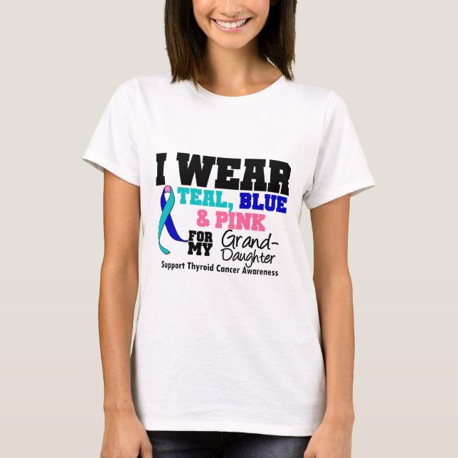 Thyroidcancerband för min sondotter tee (Framsida)