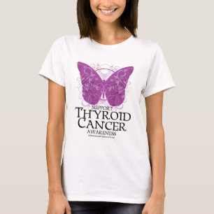 Thyroidcancerfjäril T-shirt