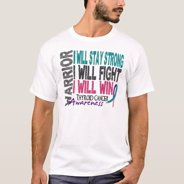 Thyroidcancerkrigare Tee Shirt (Framsida)