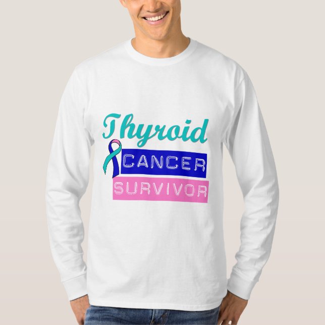 Thyroidcanceröverlevande T Shirt (Framsida)