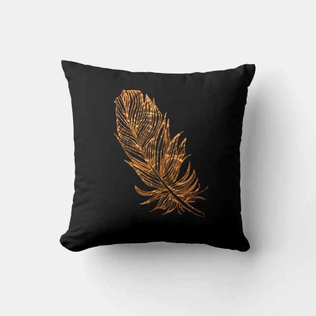 Thyson Cushion, Golden Feather Art Kudde (Framsida)