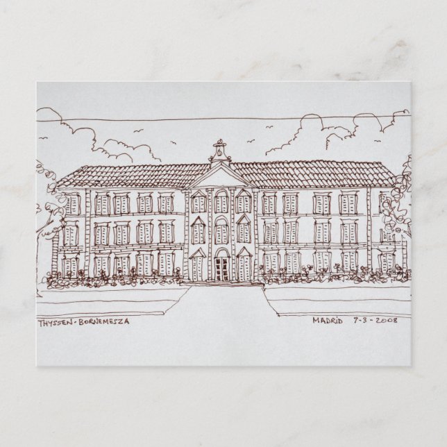 Thyssen-Bornemisza-museet | Madrid, Spanien Vykort (Framsida)