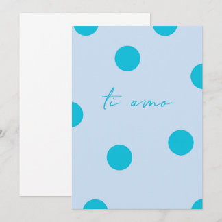 Ti amo flat Greeting Card Kort
