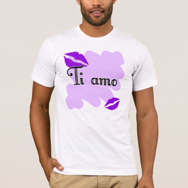 Ti amo - Italienare älskar jag dig Tee Shirt (Framsida)