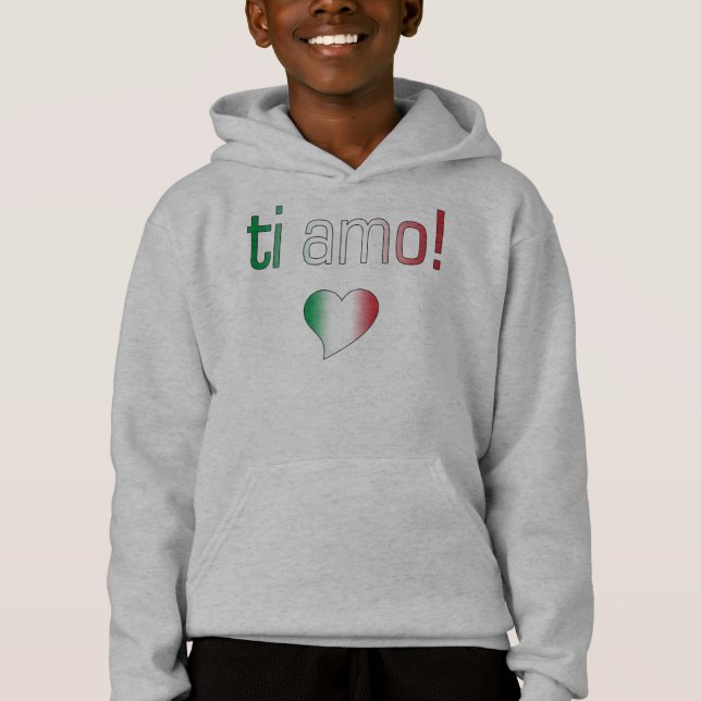 Ti Amo! Italienflaggafärger T-shirt (Framsida)