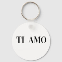 Ti amo italiensk bokstavsnyckelring