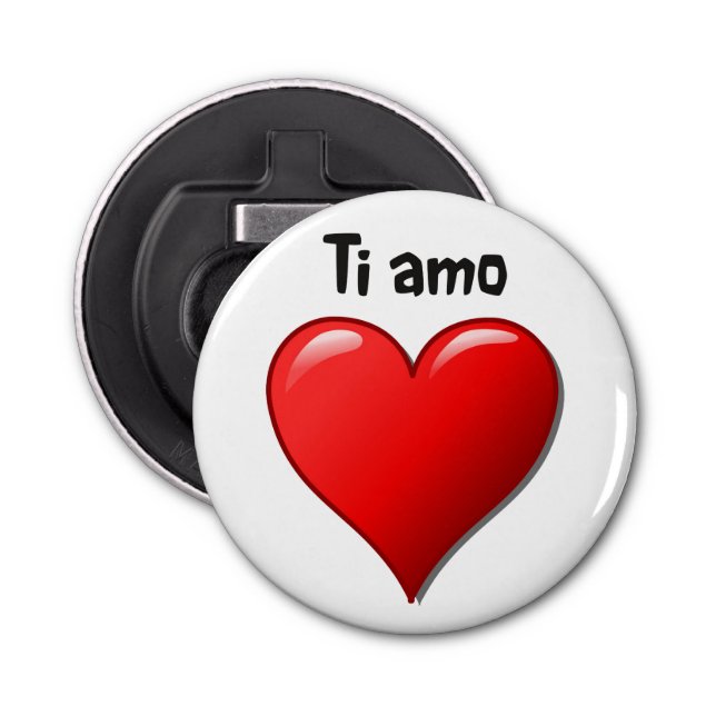 Ti amo - Jag älskar dig i italienare Flasköppnare (Framsidan)