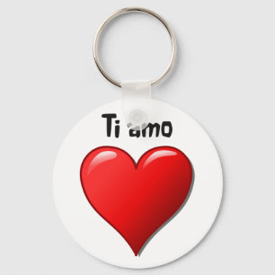 Ti amo - Jag älskar dig i italienare Nyckelring