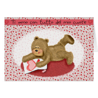 Ti amo lurar mio cuore för tuttodel hälsningskort
