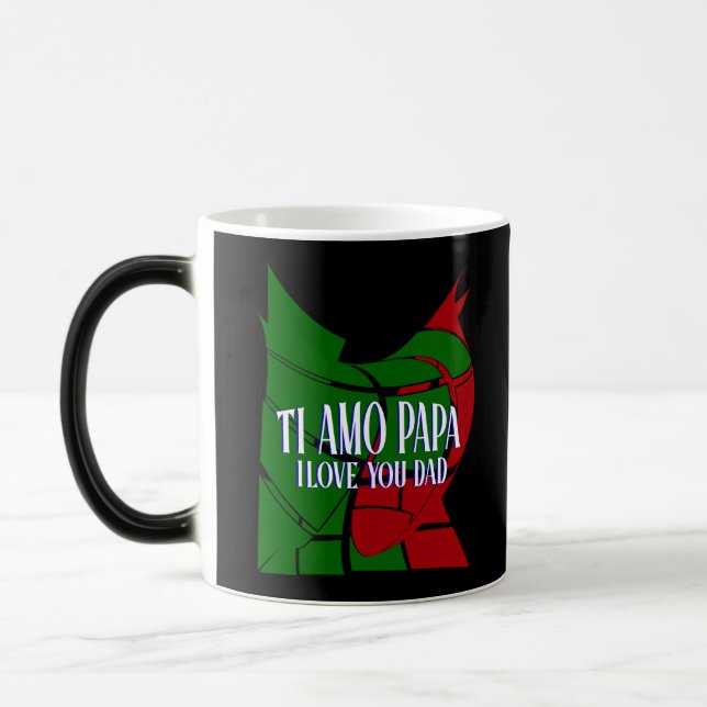 TI Amo Pappa I kärlek You Pappa Magisk Mugg (Vänster)
