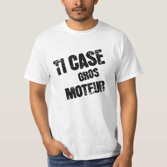 TI CASE GROS MOTEUR T SHIRT (Framsida)
