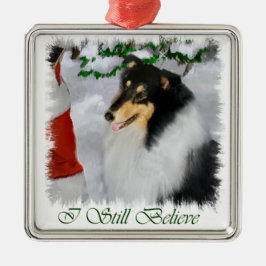 Ti Färg Rough Collie julklappar Ornament