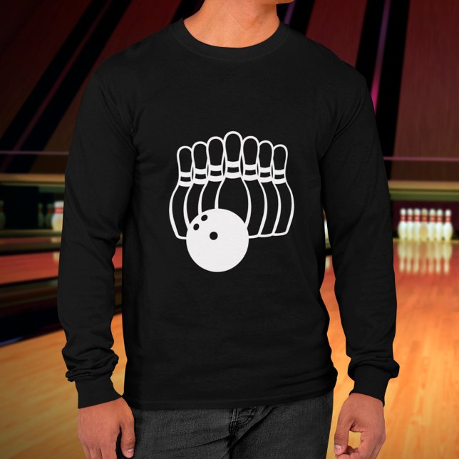 Ti pins bowling lag logotyp långärmad tröja (Skapare uppladdad)