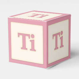 "Ti" Solfeggio Musical Baby Blocks Rosa Presentaskar