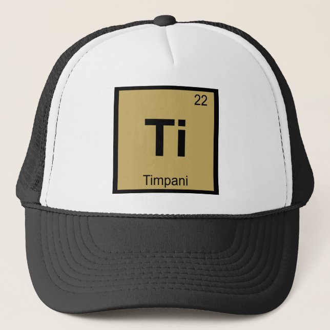 Ti - symbol för bord för Timpanimusikkemi Truckerkeps (Framsida)