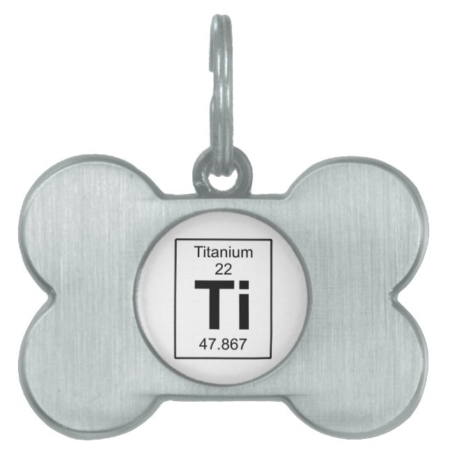 Ti - Titanium ID-bricka Husdjur (Framsidan)