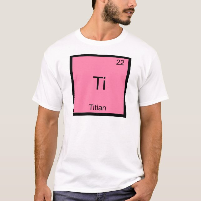 Ti - Titian Funny Chemistry Inslag Symbol Tee (Framsida)