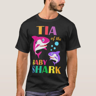 Tia Baby-hajens födelsedag Tia Shark Mor T Shirt