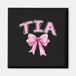Tia födelsedagsflicka matchande coquette rosa slin magnet