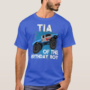 Tia of the Birthday Boy Monster Lastbil Birthday P T Shirt