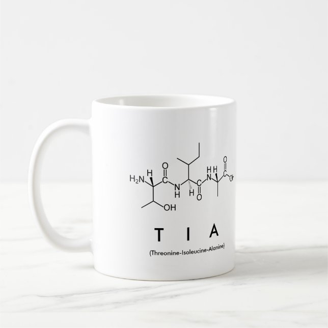 Tia peptide namn mugg (Vänster)