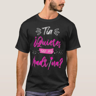 Tia Quieres ser mi Madrina Padrinos Regalos y peti T Shirt