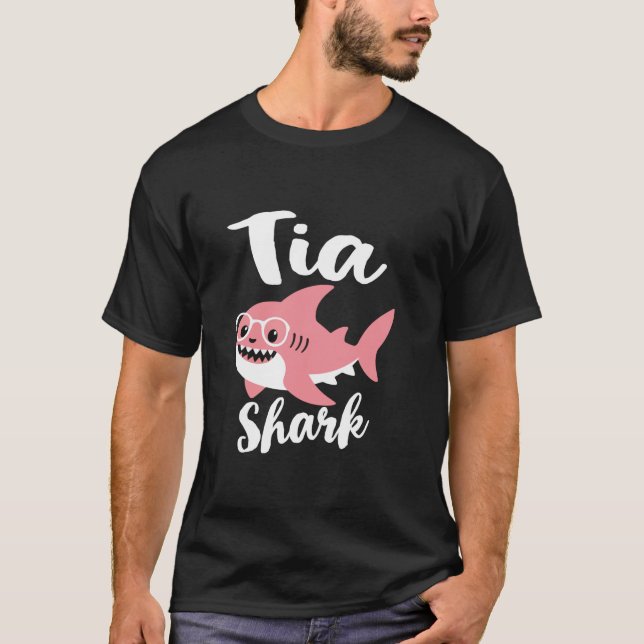 Tia Shark Mor s Day Grandma Funny T Shirt (Framsida)