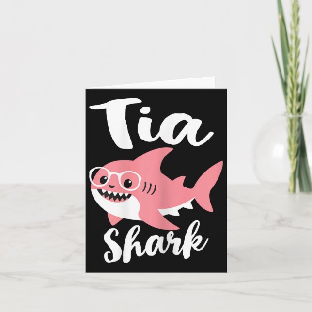 Tia Shark Mors dag Mormor Roligt  Kort (Framsida)