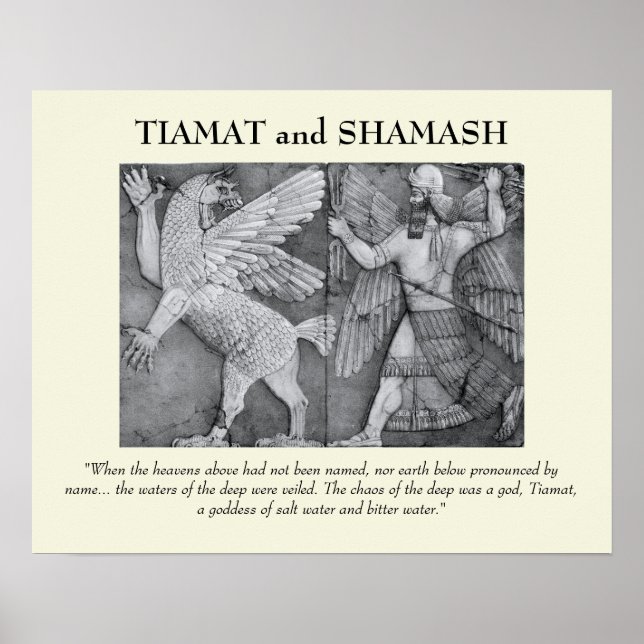 Tiamat och Shamash Poster (Framsidan)
