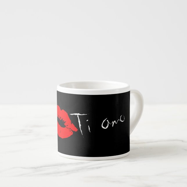 TiAmo-kärlek dig i italiensk mugg för Espressomugg (Framsida höger)