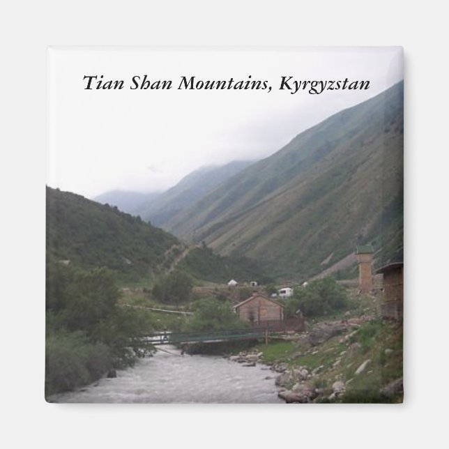 Tian Shan-bergen, Kirgizistan Magnet (Framsidan)