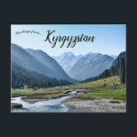 Tian Shan i Kirgizistan Vykort<br><div class="desc">Detta vykort har en vacker syn på Tian Shan i Kirgizistan. Det är ett underbart bergssystem i Centralasien och dess namn-elak "kelestialbergen". Njut av din nya Tian Shan i Kirgizistan!</div>