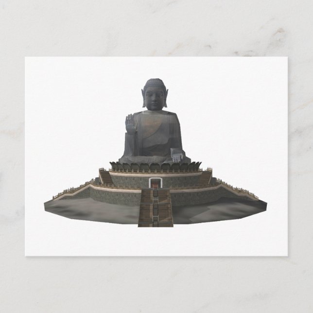 Tian Tan Buddha: Big Buddha: 3D-modell: vykort (Framsida)