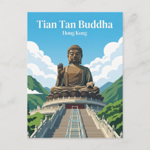 Tian Tan Buddha Hong Kong Vykort