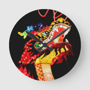 Tianlong Drakon Rund Klocka