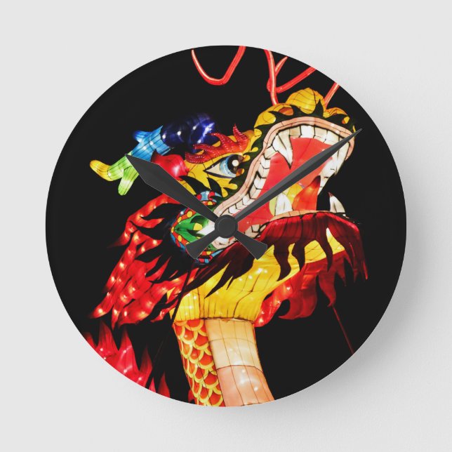 Tianlong Drakon Rund Klocka (Framsida)