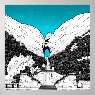 Tianmen Mountain Heaven's Grind CHINA Poster