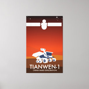 Tianwen-1 China space art Canvastryck