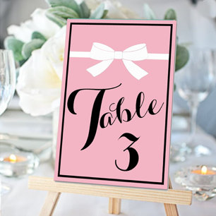Tiara BRIDE Pink Shower Centerpart Party Bordsnummer