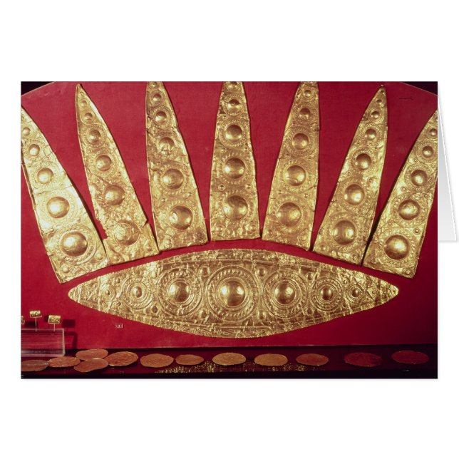 Tiara från grav III Hälsningskort (Framsidan Horizontal)