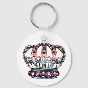 Tiara med Zazzle keychain Nyckelring