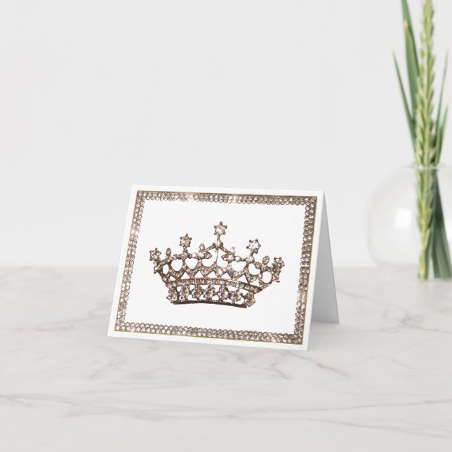 Tiara och Gems notecards Kort (Framsida)