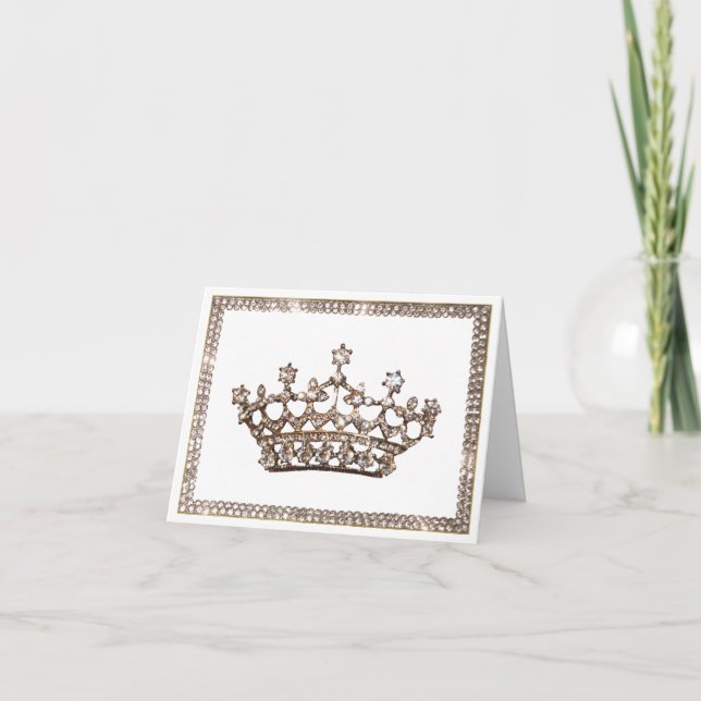 Tiara och Gems notecards Kort (Framsida)